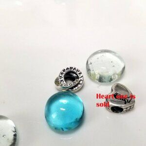 Genuine Pandora Double Love Circle Charm Bead S925 ALE Moments Bracelet Bead